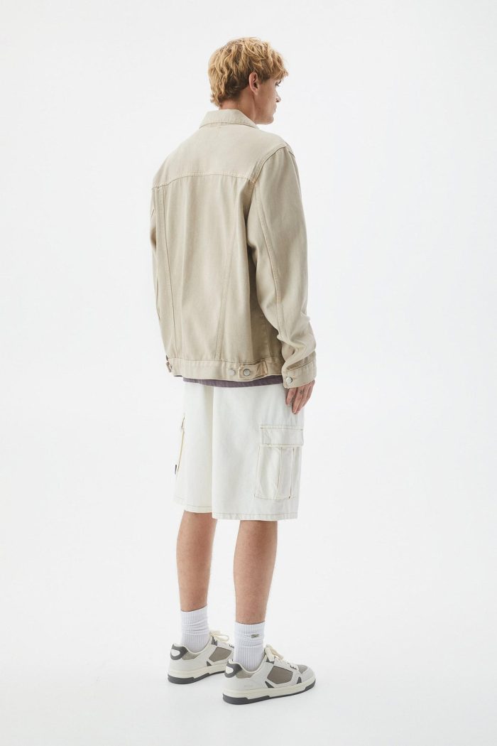 DENIM FABRIC BASIC JACKET - Image 2